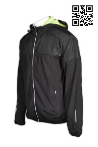 J577 comfortable tailor made windbreaker order reflective overcoat printed assorted color uniform company 